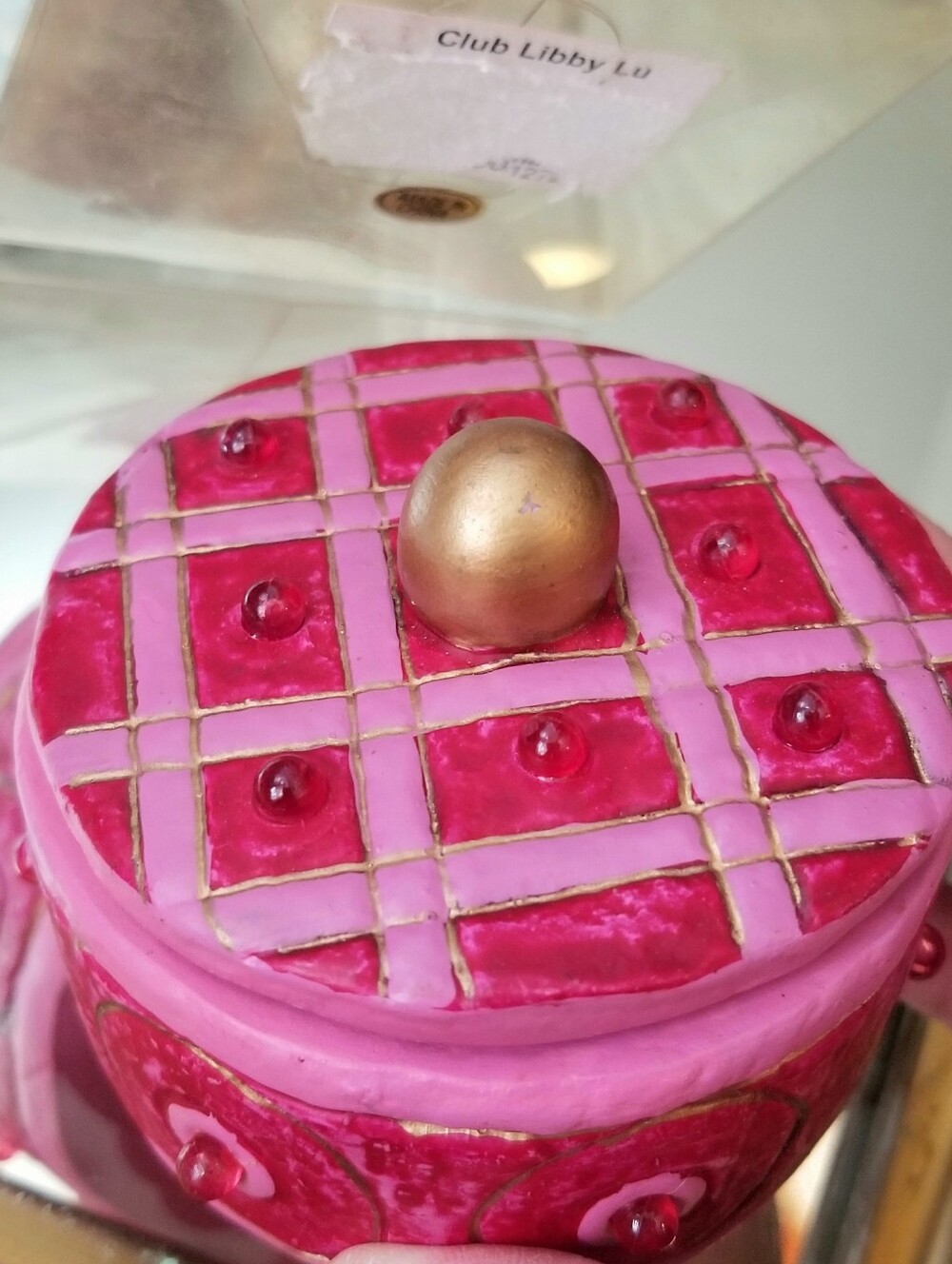 ❗Vintage 2000s Club Libby Lu Ceramic Pink Trinket Box❗
